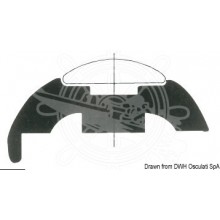 Base for stainless steel fender profile