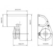 Хоризонтален котвен шпил 12V 600/900W
