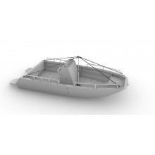 Boat cover support system