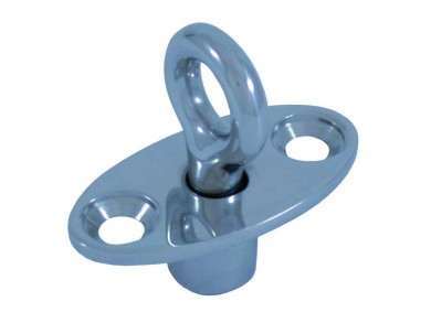 Swivel locking eye, straight inox 316