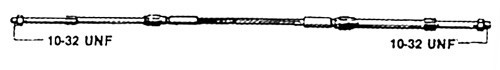 Жило ход и газ C8 Yamaha, Tohatsu, Suzuki, Honda, VOLVO 8.4mm червена обвивка