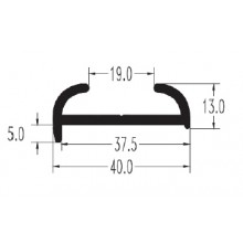 PVC fender profile 30x14mm
