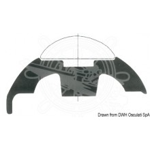Base for stainless steel fender profile